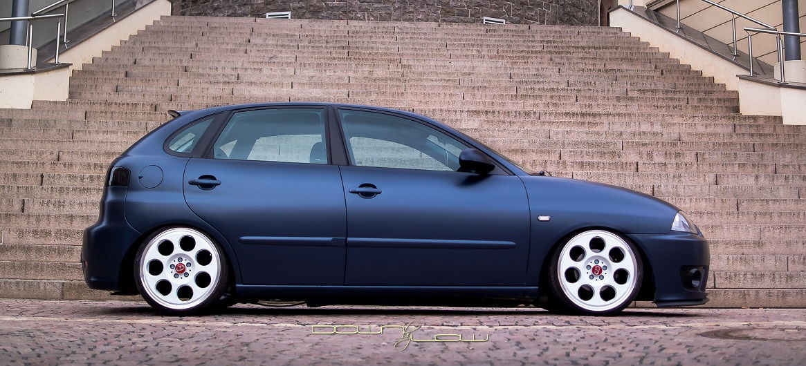 Old town serves as perfect photo location for Seat Ibiza 6L with ap coilover kit